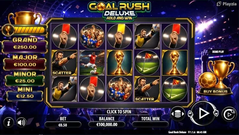 Goal Rush Deluxe - écran de jeu en mode tours gratuits